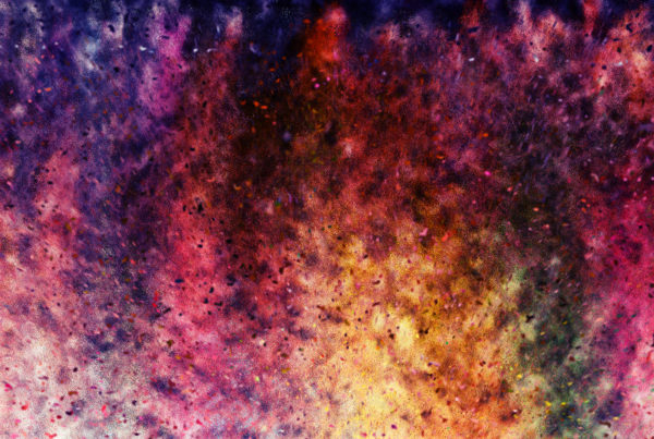 Colorful Dust Dark Background